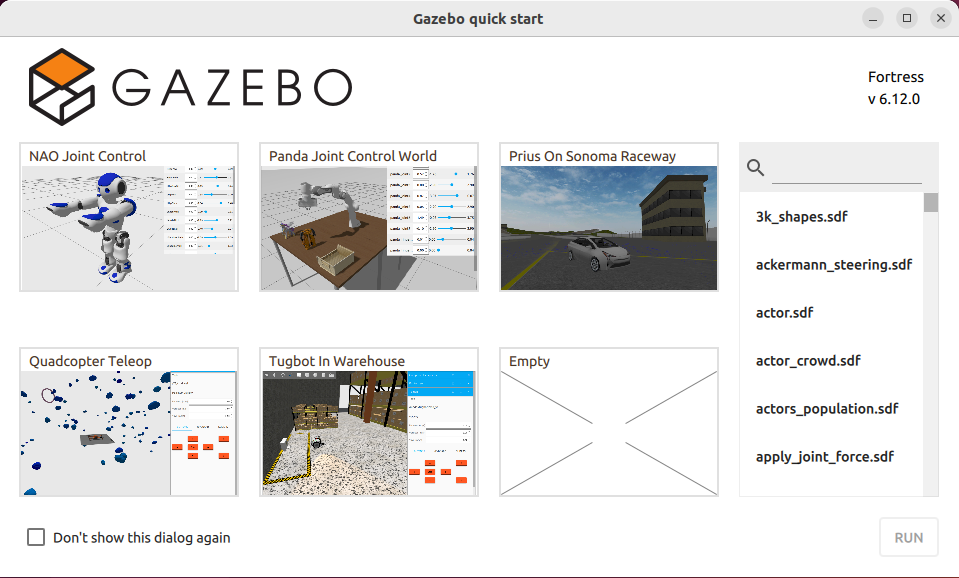 3.3.1 Ignition Gazebo安装与运行 · GitBook